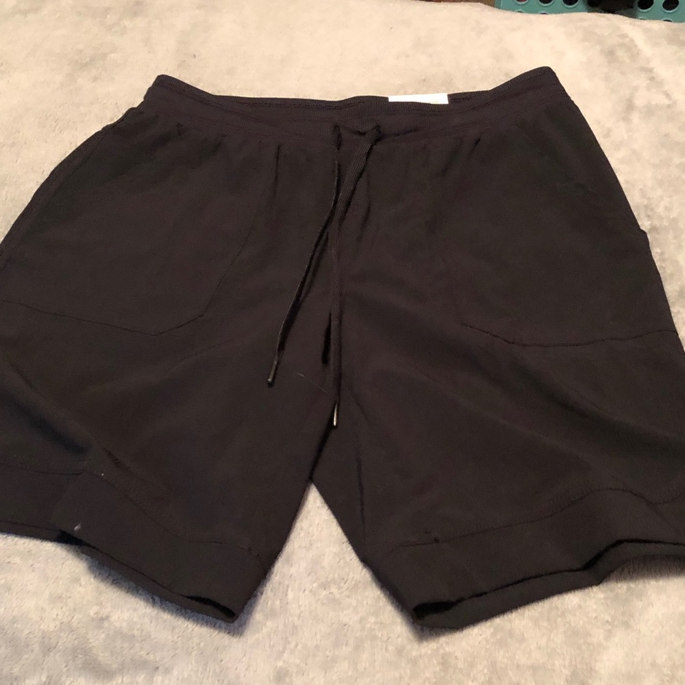 St. John's Bay Black Athletic Drawstring Shorts